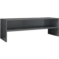 TV table gray with high gloss 120x40x40 cm chipboard - TV Table