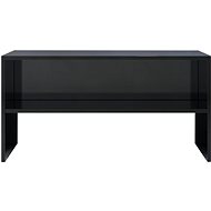 TV table black with high gloss 80x40x40 cm chipboard - TV Table