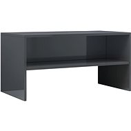 TV table gray with high gloss 80x40x40 cm chipboard - TV Table