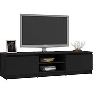 TV table black 140x40x35,5 cm chipboard - TV Table