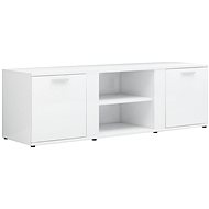 TV table white with high gloss 120x34x37 cm chipboard - TV Table