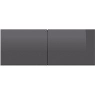 TV table gray with high gloss 80x30x30 cm chipboard - TV Table