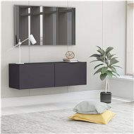 TV table gray 100x30x30 cm chipboard - TV Table