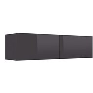 TV table gray with high gloss 120x30x30 cm chipboard - TV Table