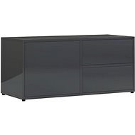 TV table gray with high gloss 80x34x36 cm chipboard - TV Table