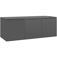TV table gray with high gloss 80x34x30 cm chipboard - TV Table