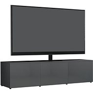 TV table gray with high gloss 120x34x30 cm chipboard - TV Table
