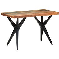 Dining table 120x60x76 cm solid recycled wood 323561 - Dining Table