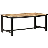 Dining Table 180x90x76cm Solid Rough Mango Wood 287436 - Dining Table
