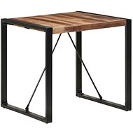 Dining table 80x80x75 cm solid wood sheesham surface 321602 - Dining Table