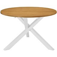 Dining table white 120x75 cm MDF 247631 - Dining Table