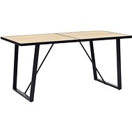 Dining table oak 160x80x75 cm MDF 281562 - Dining Table
