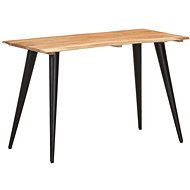 Dining table with live edge 120x60x75 cm solid acacia 320252 - Dining Table