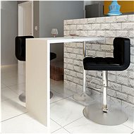 High gloss bar dining table with 1 white legs - Bar Table