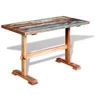 Dining table with tripod solid recycled wood 120x58x78 cm - Dining Table