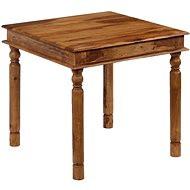 Dining table made of solid sheesham wood 80x80x77 cm - Dining Table