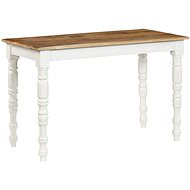 Dining table 120x60x76 cm solid mango wood - Dining Table