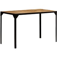 Dining table 120 cm solid rough mango wood and steel - Dining Table