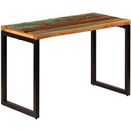 Dining table 115x55x76 cm solid recycled wood and steel - Dining Table