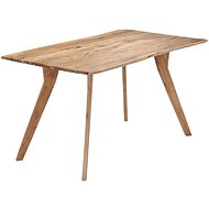 Dining table 140x80x76 cm solid acacia wood - Dining Table