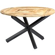 Dining Table Round 120x76cm Solid Mango Wood - Dining Table