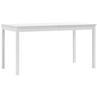 Dining table white 140x70x73 cm pine wood - Dining Table