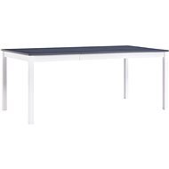 Dining table white-gray 180x90x73 cm pine wood - Dining Table