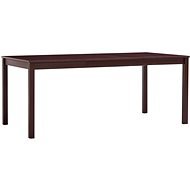 Dining table dark brown 180x90x73 cm pine wood - Dining Table