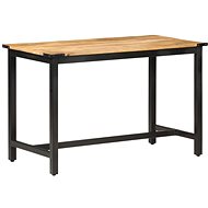 Dining table 120x60x76 cm solid rough mango wood - Dining Table