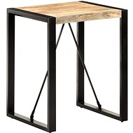 Dining table 60x60x75 cm solid rough mango wood - Dining Table