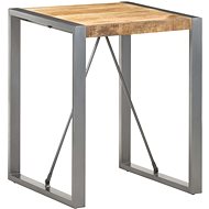 Dining table 60x60x75 cm solid rough mango wood - Dining Table