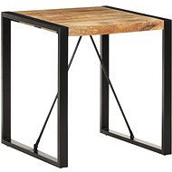 Dining table 70x70x75 cm solid rough mango wood - Dining Table