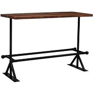 Bar table solid recycled wood 150x70x107 cm dark brown 245384 - Bar Table
