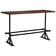 Bar table solid recycled wood 180x70x107 cm dark brown 245385 - Bar Table
