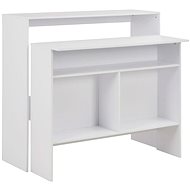 Bar table with 2 table tops white 130x40x120 cm 280217 - Bar Table