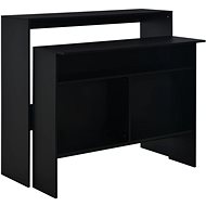 Bar table with 2 table tops black 130x40x120 cm 280218 - Bar Table