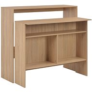 Bar table with 2 oak table tops 130x40x120 cm 280219 - Bar Table