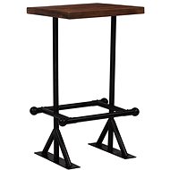 Bar table solid recycled wood 60x60x107 cm dark brown - Bar Table