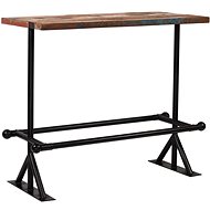 Bar Table Solid Recycled Wood 120x60x107cm Multicoloured - Bar Table