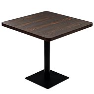 Bistro Table MDF and Steel Square 80x80x75cm - Bar Table
