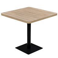 Bistro table MDF and steel square 80x80x75 cm - Dining Table