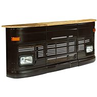 Bar Table Truck made of Solid Grey Mango Wood - Bar Table