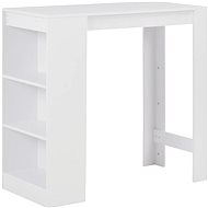 Bar table with shelf white 110x50x103 cm - Bar Table