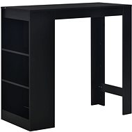 Bar table with shelf black 110x50x103 cm - Bar Table
