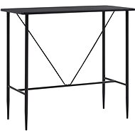 Bar table black 120x60x110 cm MDF - Bar Table