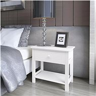 Noční stolky 2 ks dřevěné bílé - Night Stand