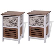 Bedside tables 2 pcs wooden - Night Stand