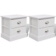 Noční stolky ve francouzském stylu 2 ks bílé - Night Stand