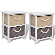 Noční stolky 2 ks dřevěné - Night Stand