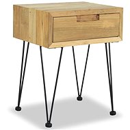 Noční stolek 40x30x50 cm masivní teak - Noční stolek
